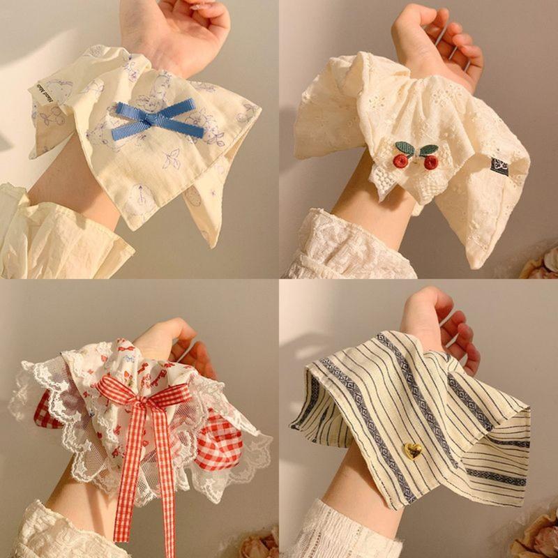 Khăn Quàng Cổ Vuông Phong Cách Thanh Lịch Cổ Điển Kiểu Pháp Khăn Buộc Tóc Bandana Lớn Phụ Kiện Tóc Đuôi Ngựa Cho Nữ Ngọt Ngào