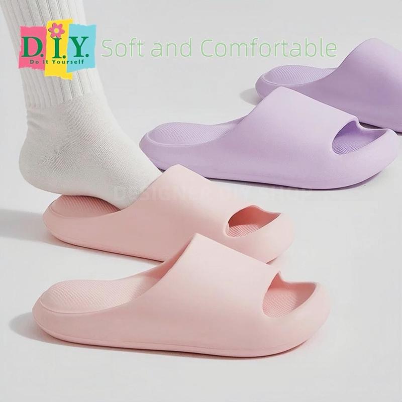 QH NEW Sandal Premium Wanita Pria New Cat Claw Sendal EVA Lembut NO.1 Sandal Rumah Cewek Dan Cowok Sendal Keluarga Shoes Putih 6