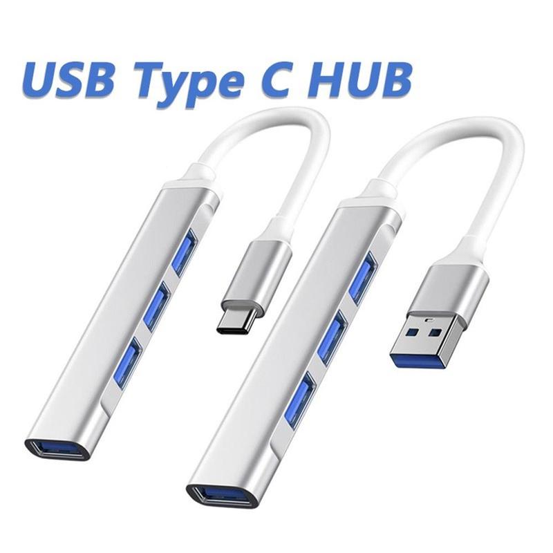 HUB chuyển đổi 4 cổng USB 2.0/3.0 to Type C Bộ chuyển đổi 4 cổng USB Cho Laptop Máy Tính Mở Rộng