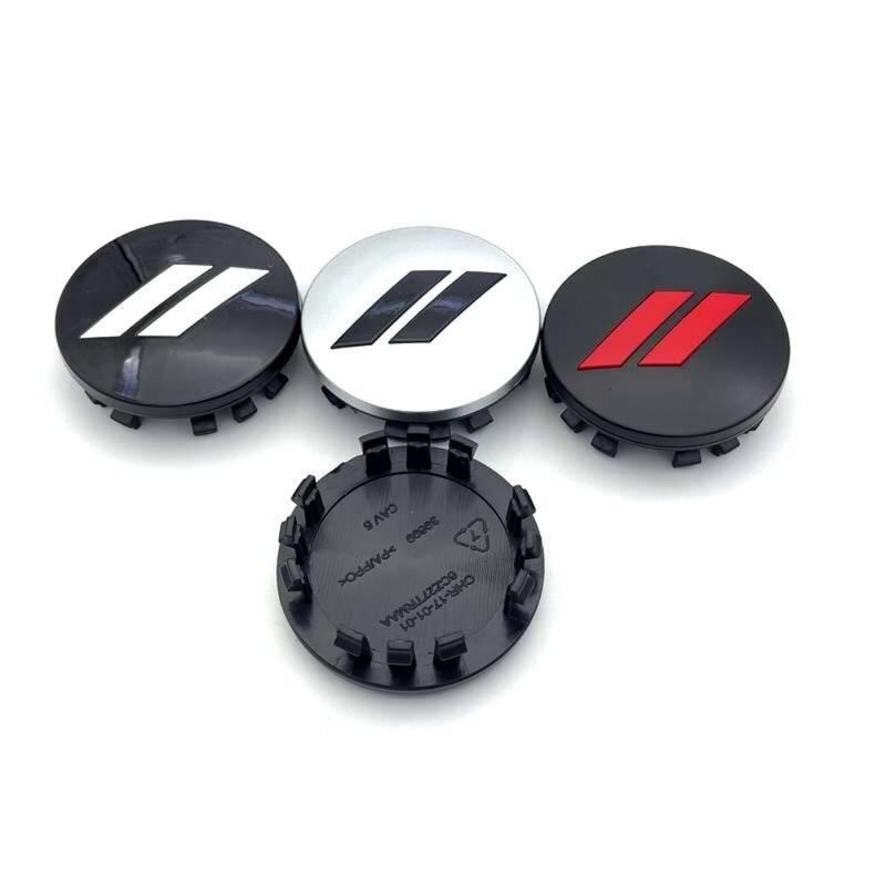 4pcs/Set 63mm Car Logo ForDodge Charger Challenger Hell Cat SRT ForChrysler 300C Wheel Center Hub Caps Rim Cover Emblem Stickers 1