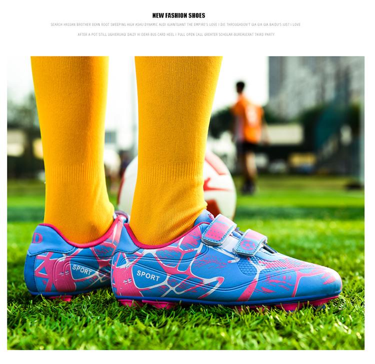 Product Introduction of Kids Soccer Shoes Boys Outdoor Sport Shoes TF/FG Cleats Training Anti Slip and Wear-resistant Girls Football Shoes Boots Size28-38 12