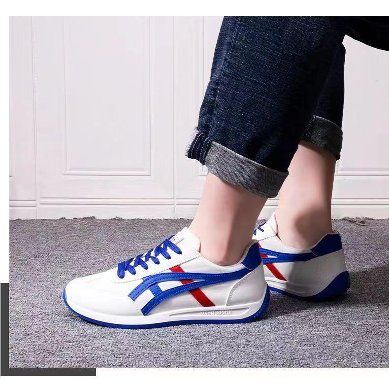 Product Introduction of Men's Shoes New Breathable Canvas Shoes Sports Casual White Shoes Student Trendy Cortez Soft Bottom Foreign Trade Fashion Shoes Runner Trainers Boy Training Running Sneakers Footwear 8