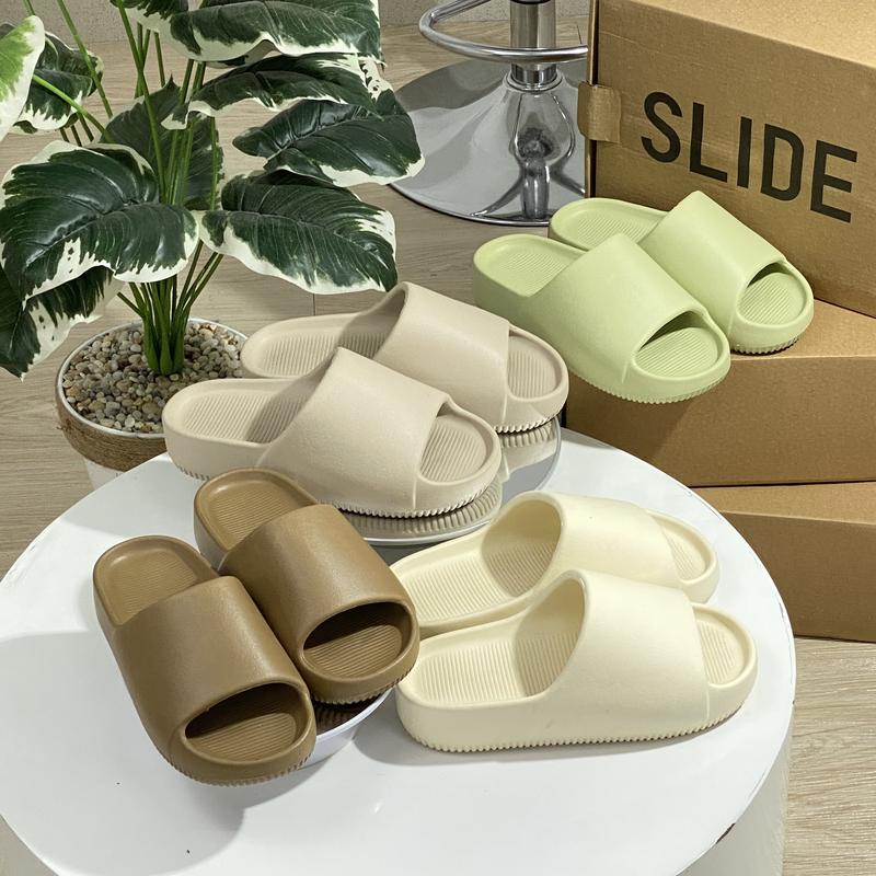 Dép Calm slide bánh mì Đúc nguyên khối nam nữ nhiều màu Slipper DéP Đế Bằng
