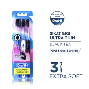 Oral B Sikat Gigi UltraThin Black Tea 3s