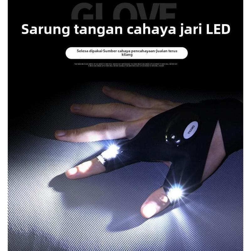 Sarung Tangan LED, Kalis Air, Berkilau, untuk Lampu Suluh da - TikTok ...