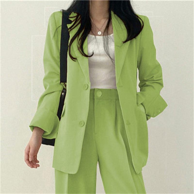 Suit Jacket for Women 2024 Spring New Korean Style Coat Temperament Commute Blue Design Sense Niche Suit for Women 1