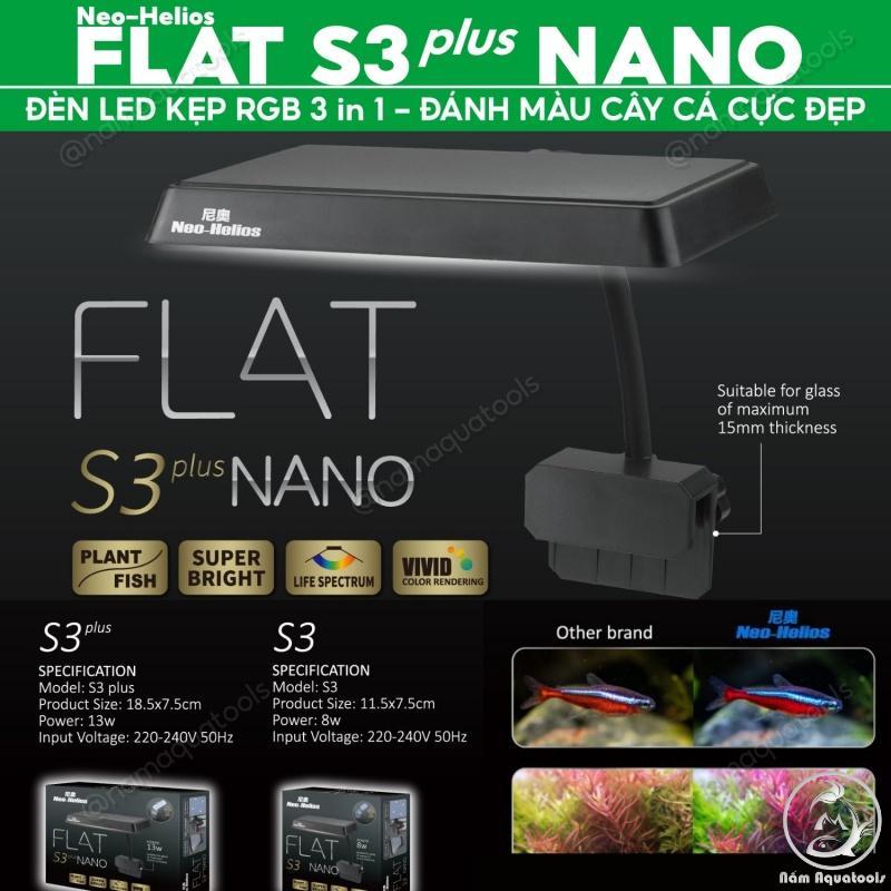Neo-Helios FLAT S3 PLUS NANO | Đèn Led Kẹp Mini RGB 3 in 1 - Đánh Màu Cây và Cá Cực Đẹp 0