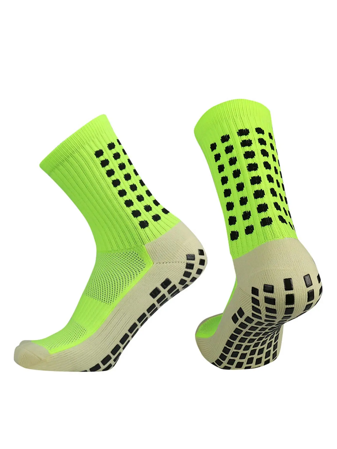 Men's 2023 1 Pair Professional Non-slip Grip Sock Soccer, Anti Slip ...