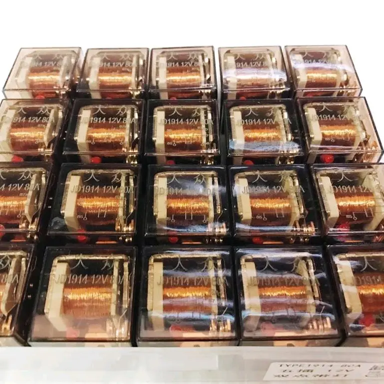 12V 80A 5 PIN Relay with LED (1PC) of 5 Pin Car Relay Socket Connector（1 PC