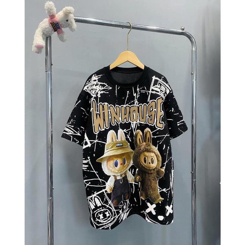 Áo Thun Nữ Cute LABUBU WINHOUSE Hình In Siêu Nét - Áo Thun Phong Cách Unisex 2