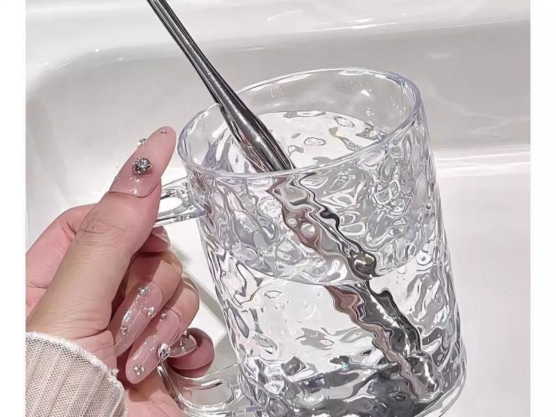 Product Introduction of Good-looking Glacier Pattern Gargle Cup Household Couple Toothbrush Mouthwash Cup Cup Tooth Mug Large Capacity Transparent Cup 12