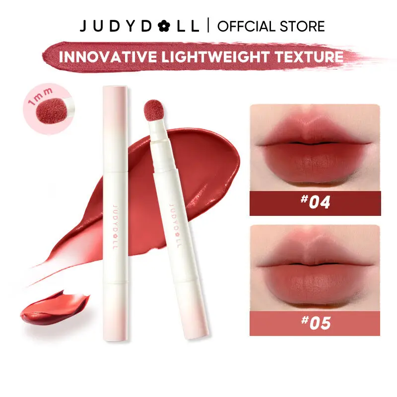 Phấn Môi, JUDYDOLL, Son Môi Dạng Kem, Mịn Và Kem, Lâu Trôi, Hiệu Ứng Làm Sáng Nhẹ, Lì, Thích Hợp Cho Mọi Tông Màu Da Nữ Cosmetic