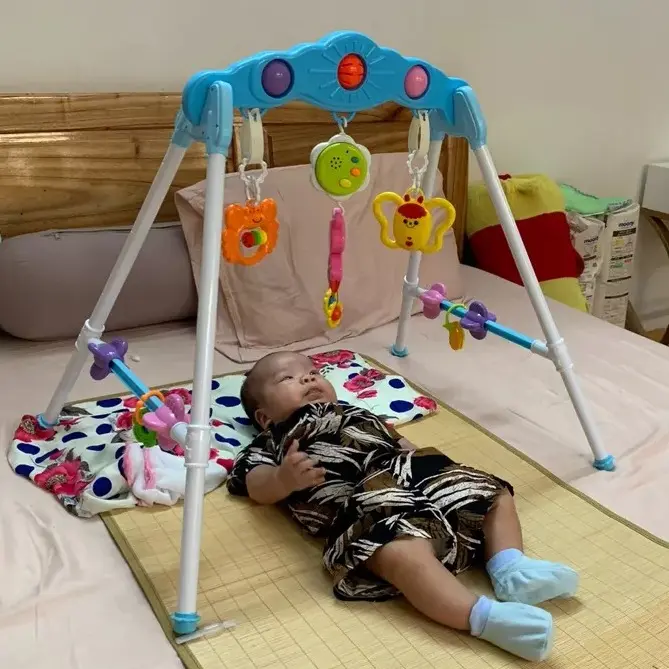 Kệ Chữ A Mặt Trời Của Bé Phiên Bản Có Nhạc Ru Cao Cấp, Đồ Cho Bé Sơ Sinh Chính Hãng AN Toàn 5