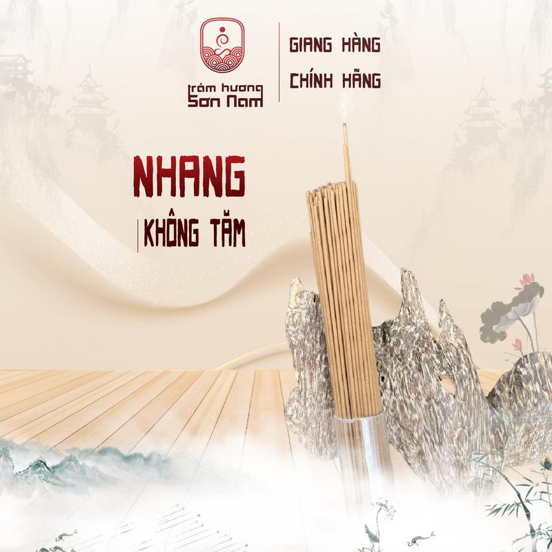 [SƠN NAM] Nhang Trầm KHÔNG TĂM phong thủy thơm tự nhiên không hóa chất