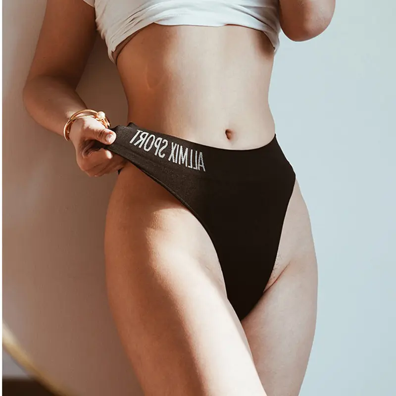 Quần Lót Thể Thao Định Hình Eo, Quần Lót G-String Thong Liền Mạch, Cạp Thường, Dành Cho Nữ, Làm Bằng Bông, Quần Lót, Quần Lót Tanga, Thích Hợp Cho Đồ Tập Thể Dục, Đồ Lót Nữ