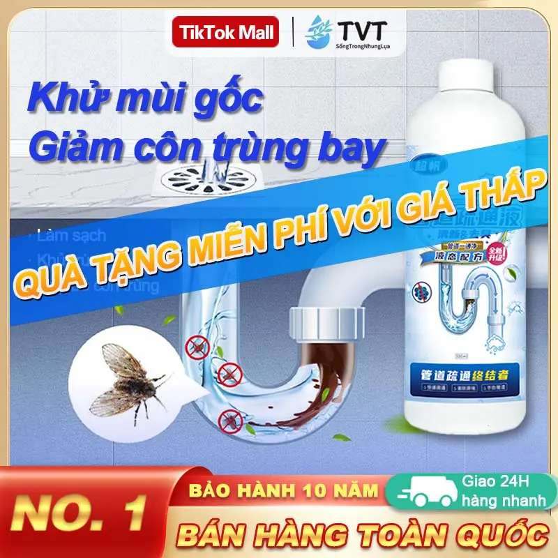 【Giá khuyến mãi】Gel thông tắc sinh học đa năng làm sạch, bảo vệ đường ống bồn rửa mặt, chậu rửa bát, khử mùi hôi 500ml