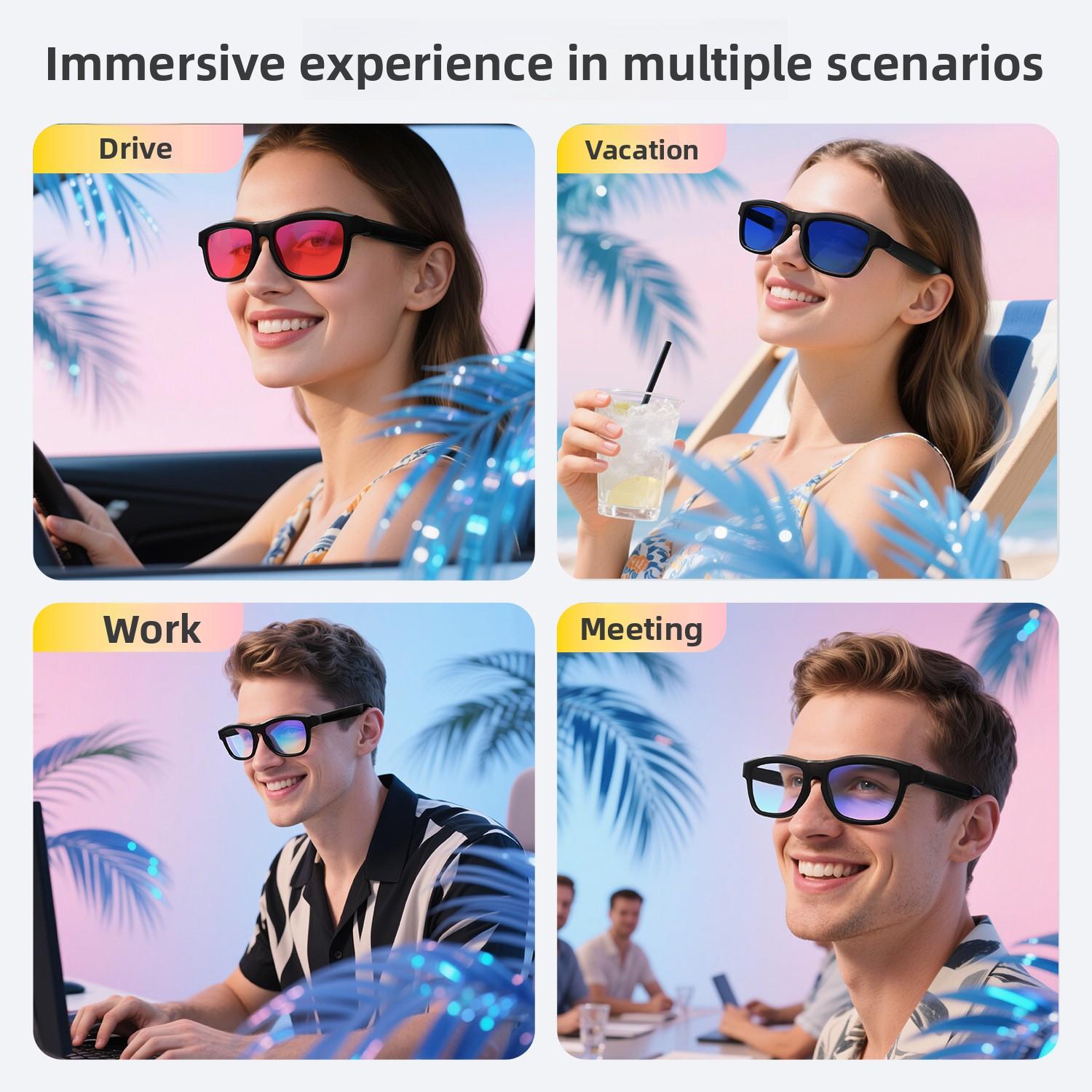 Smart Color-changing AI Bluetooth Anti-blue Light Sunglasses Can Translate Calls, Listen To Music, and Remotely Control Photos - Image 4