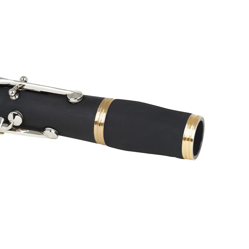 Black & Gold Border Flute, 2 Counts Professional Flute, Musical Instrument for Students, Musical Instrument for Home & School 0