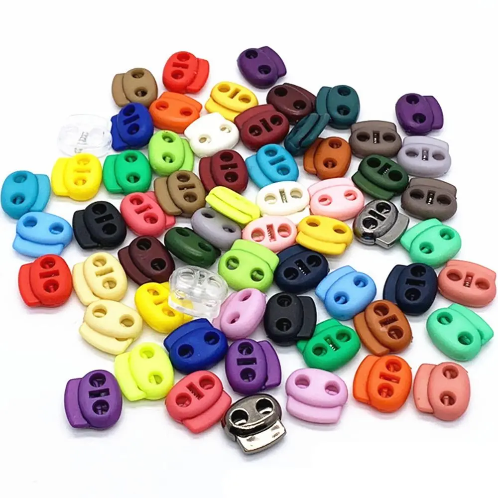 Phụ Kiện Quần Áo Thể Thao, Chất Lượng Cao, 20 Chiếc, Mũm Mĩm 4Mm, Nút Chặn Bằng Nhựa, Kẹp Chuyển Đổi Dây Giày, Khóa Dây, Hình Hạt Đậu
