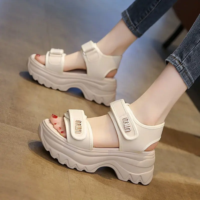 Sandal nữ đế cao 7cm quai chất liệu da mềm đẹp, Hottrend Mimi. 6