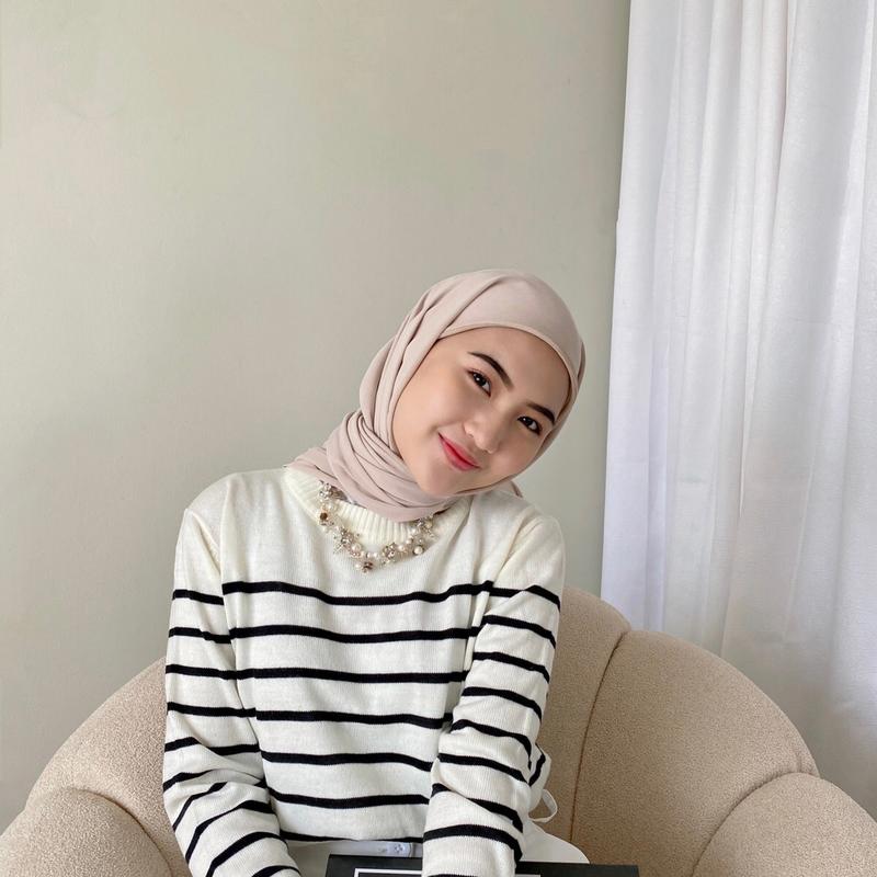 Kyra striped sweater - blouse garis garis - atasan rajut - kaos garis 2