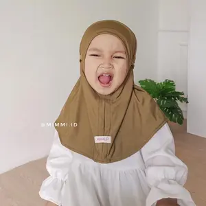 [MIMMI.ID] AMEENA Jilbab Anak Instan Perempuan Jersey Ity Hijab Tebal Tidak Nerawang Nyaman Muslim Bergo Kerudung Bayi