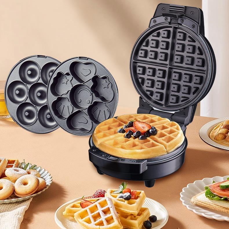Máy làm bánh Sokany 3 trong 1 đa năng làm bánh hình thú bánh waffle bánh donut
