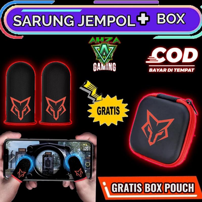 Product Introduction of COD - MURAH Sarung Jempol BIGETRON + BOX POUCH Sarung Game Ml Ff Pubg Anti Basah 5