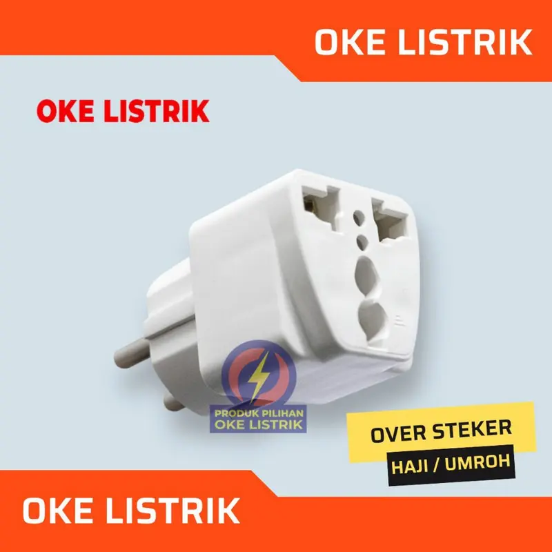 OKE LISTRIK | OVER STEKER UNIVERSAL CONVERTER SERBAGUNA COLOKAN LISTRIK HAJI UMROH KAKI 3 KE KAKI 2 MACBOOK PRO ARAB SAUDI SINGAPURA MALAYSIA AMERIKA INGGRIS JEPANG TAIWAN KE INDONESIA 3