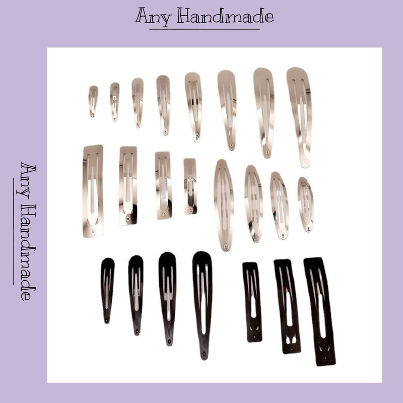 Phôi Kẹp Tóc Handmade - Giọt Nước Và Hình Vuông