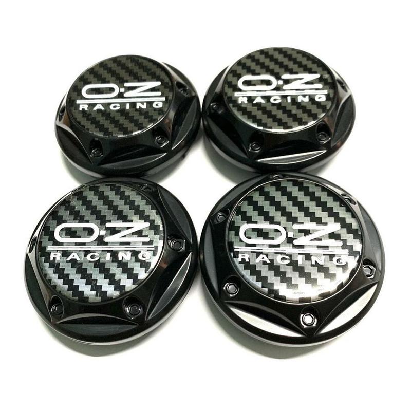 Car modification 4pcs 64mm 68mm Wheel Center Caps Hub Cap Cover Black Chrome High Quanlity Wheel Exterior Decoration for OZ Wheel 7