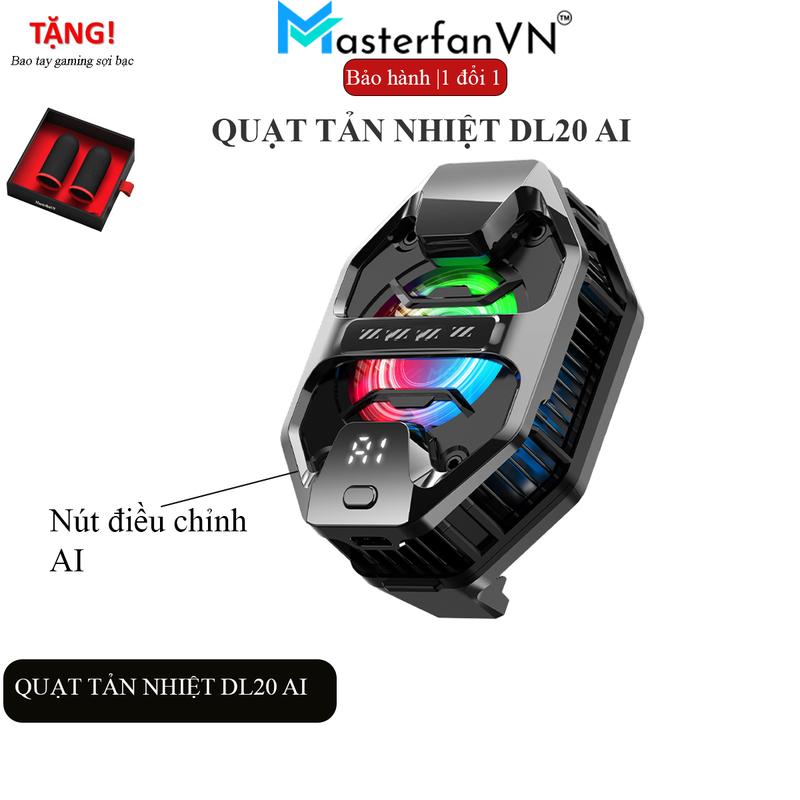 Quạt Tản Nhiệt Sò Lạnh Cho Điện Thoại DL20 AI / DL22 Thế Hệ Mới Làm Mát Nhanh Led Phụ Kiện