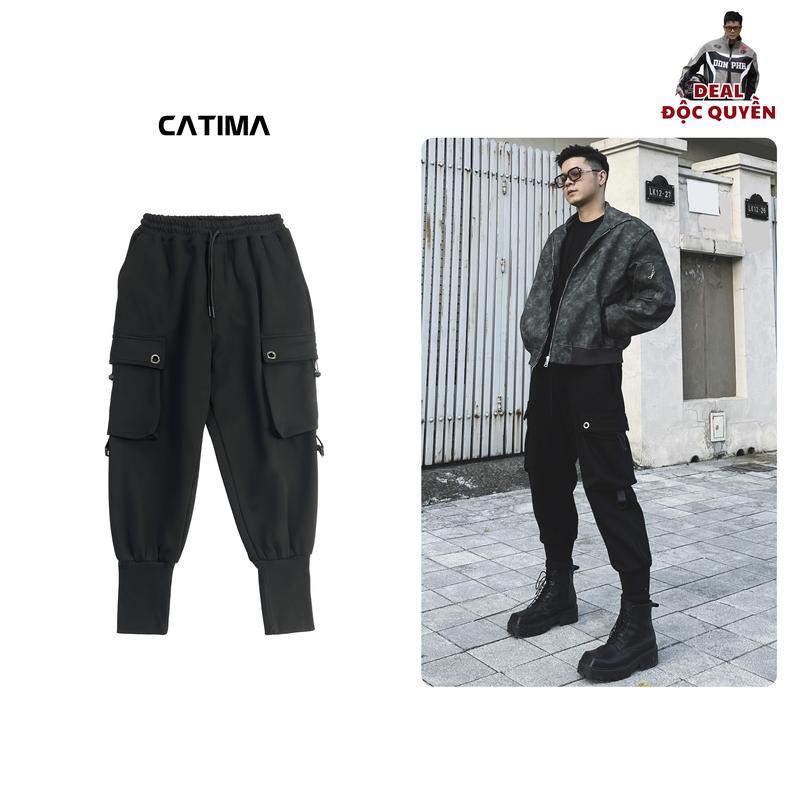 [ CATIMA x Dương Minh Hải ] Quần Nỉ Jogger Túi Hộp CATIMA Unisex QJ30 - Cạp Chun Co Giãn - Không Co Rút
