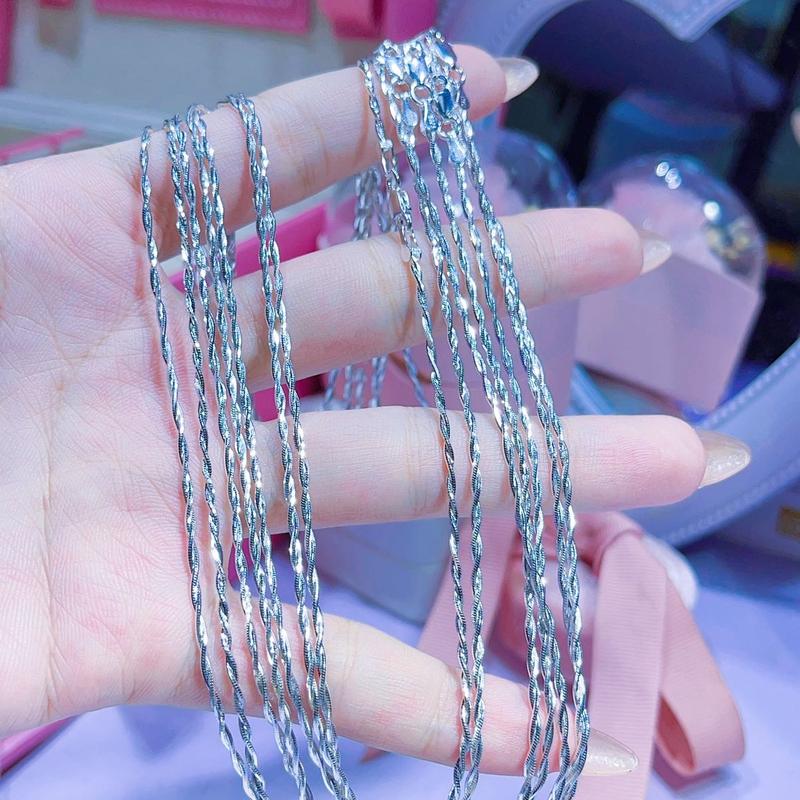 Dây chuyền mì xoắn 2 sợi xikim Trang Sức