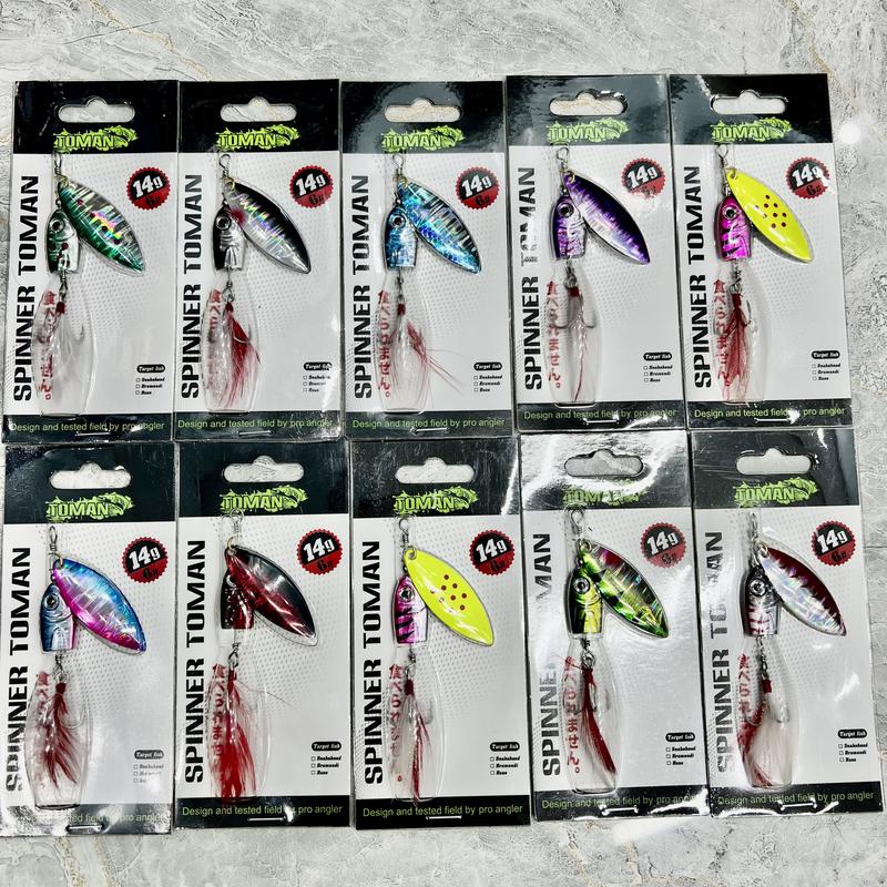  Mồi chyên lure cá sắt Spinner Toman Bắt Cá Đi Câu Fishing Câu Cá 