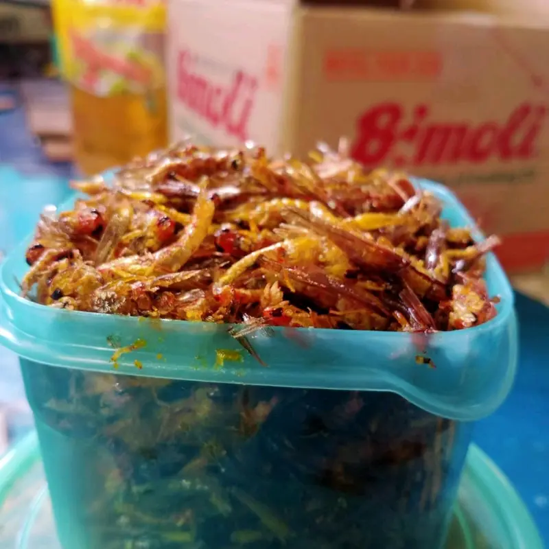 belalang goreng utis kecil kemasan toples kotak warna 1