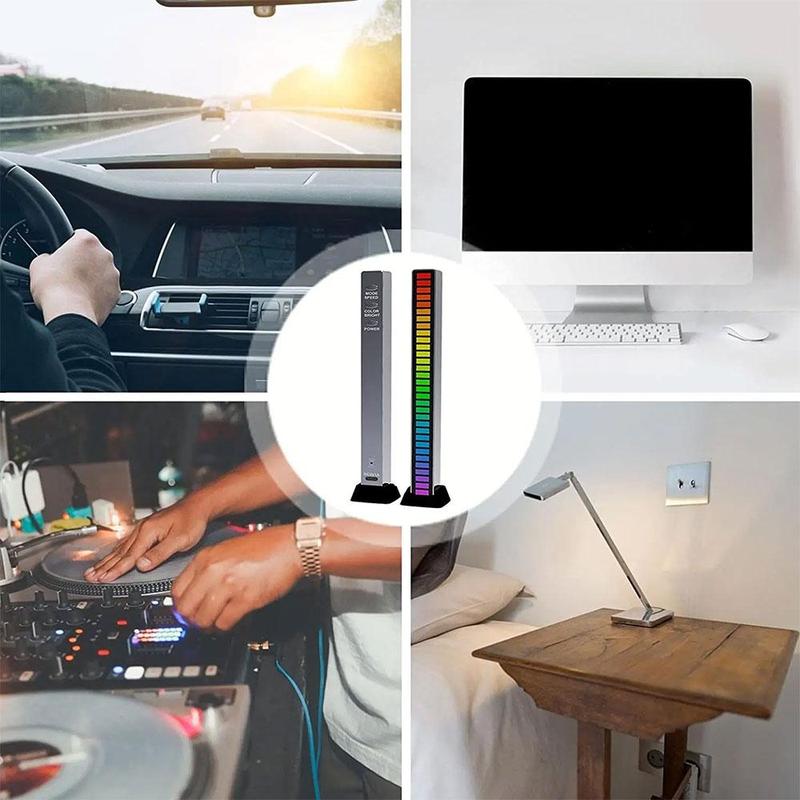 RGB Pickup Light, 1 Counts LED Music Rhythm Light, Ambient Light, Suitable For Bedroom Living Room TV Table Decoration Night Lamp 4
