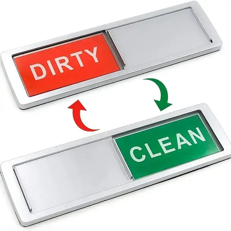 Dishwasher Magnet Clean Dirty Sign, 1 Count Universal Clean Dirty Magnet for Dishwasher Or Refrigerator, Kitchen Decor, Home Decor