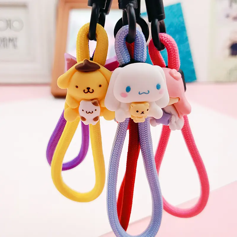 Sanrio Anime Cartoon Cute Hang Wrist Strap Hand Lanyard Mobile Phone Lanyard Strap String Kawaii Creative Anti-lost Hand Straps