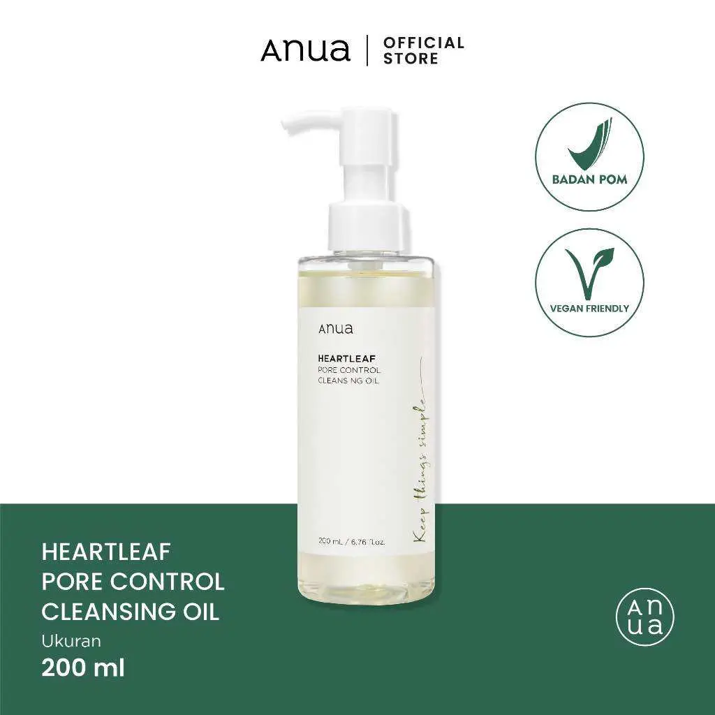 ANUA Heartleaf Pore Control Cleansing Oil 200mlCrystal clear and translucentantioxidant