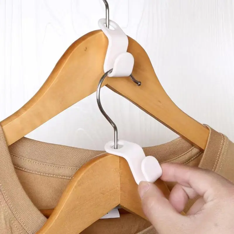 Clothes Hanger Connector Hook, 12pcs/set Space Saving Connection Hook, Clothes Organizer for Bedroom Closets, Home Organizer, Hangable, Compact Holder