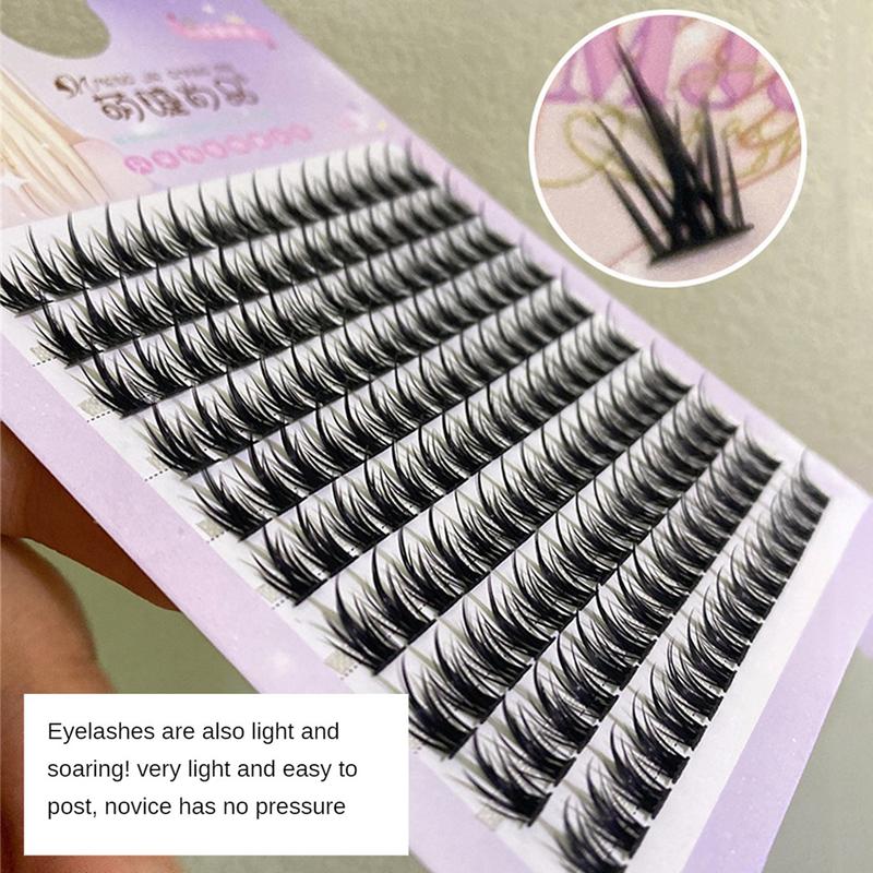 Lông Mi Giả, Meng Jie Shang Pin,  Mỹ Phẩm 10 Hàng Dung Lượng Lớn, Nhỏ Và Ma Thuật Ác,  Cosmetic Mô Phỏng Tự Nhiên, Lông Mi Mắt Cụm Đơn Trang Điểm