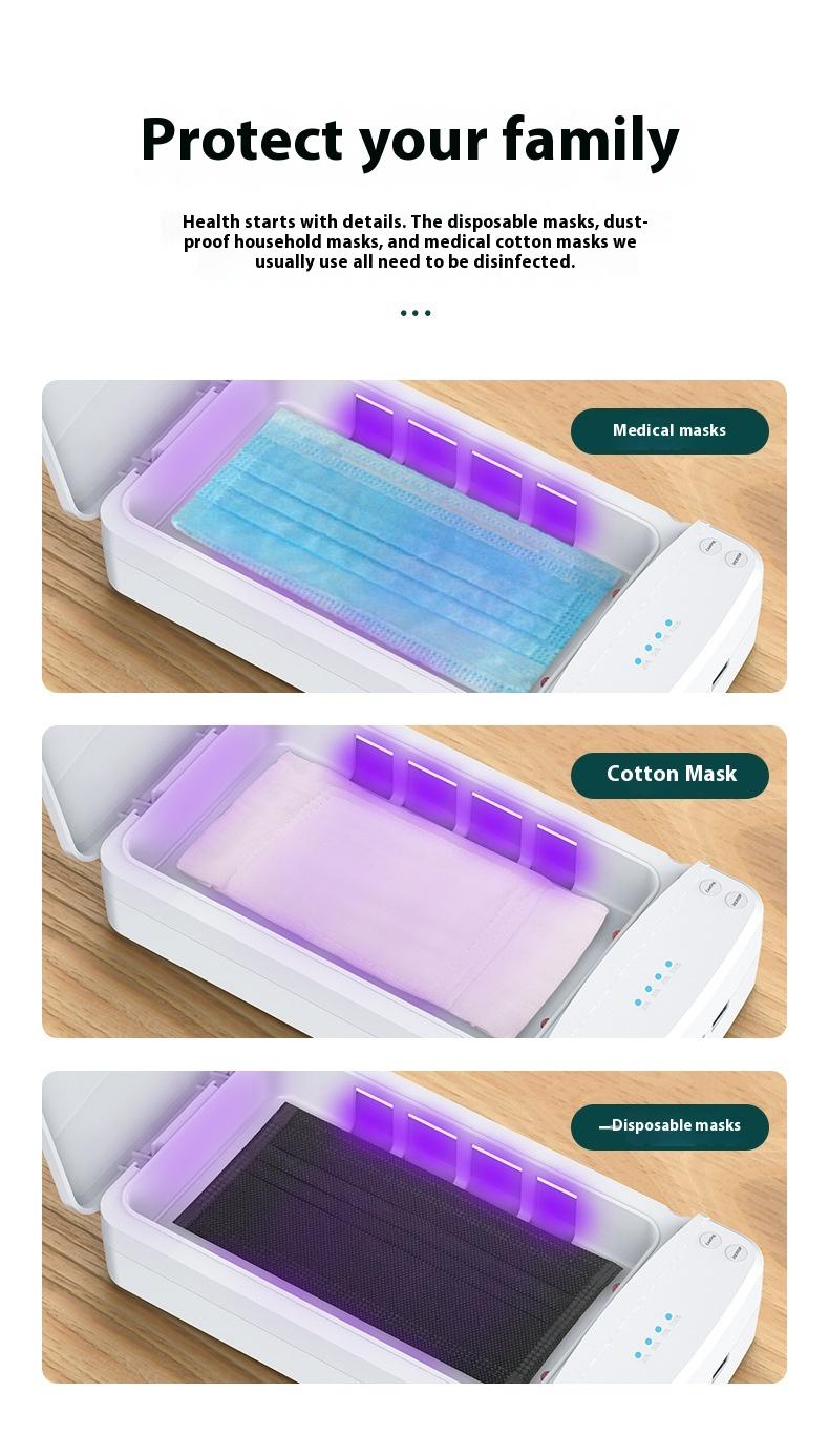 Product Introduction of Portable UV Phone Sanitizer for Multi-functional Disinfection 7