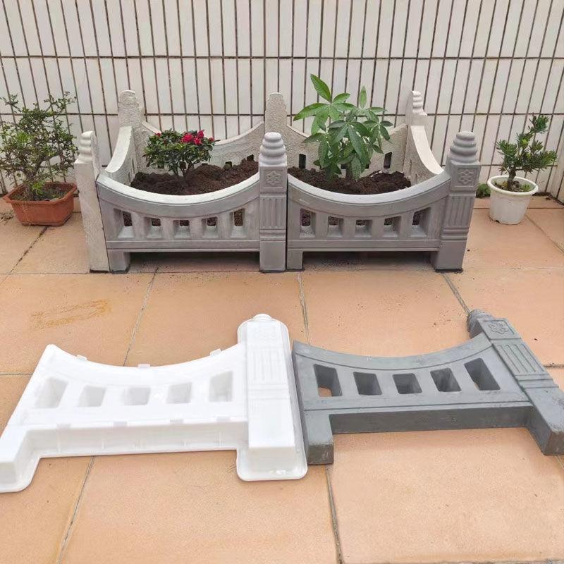 Product Introduction of Rural Vegetable Garden Flower Pool Fence Cement Mold Garden Enclosure Brick Pastoral Style Decoration Outdoor Side Stone Lotus Enclosure Brick 3