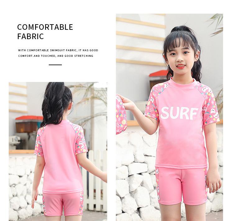 Product Introduction of 2024 New Children's Swimsuit Boys and Girls Split Quick-Drying Professional Swimwear Big Boys and Girls Swimsuit Outfit Wholesale 19