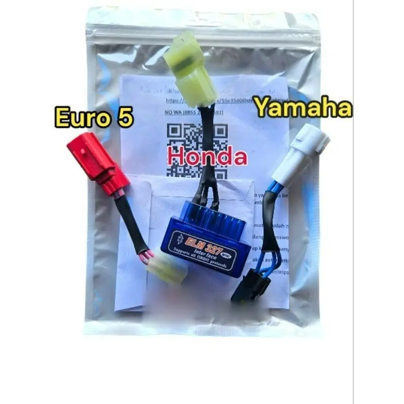 Paket Scanner Motor Injeksi Obd2 untuk motor injeksi Honda dan Yamaha 1
