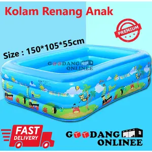 Playground 150 dan 120 cm kolam renang anak kolam renang karet water spray pads bentuk bulat atau persegi Swimmming Pool New
