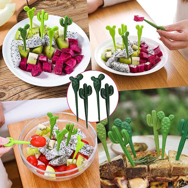 Nĩa Trái Cây, Kích Thước Nhỏ, Thiết Kế Hoạt Hình, Thích Hợp Cho Đồ Ăn Nhẹ, Bánh Ngọt Và Món Tráng Miệng Cho Trẻ Em, Chọc Tăm, Tăm Xỉa Răng, Trang Trí Bữa Trưa Và Tiệc Tùng Bento, đồ dùng Nhà Bếp 0