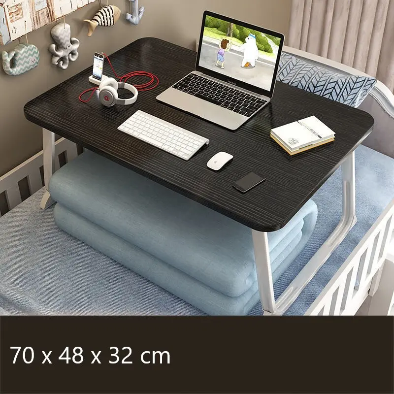 Meja Lipat Laptop Foldable Bed Table 70 x48 cm - BO-670 - Black