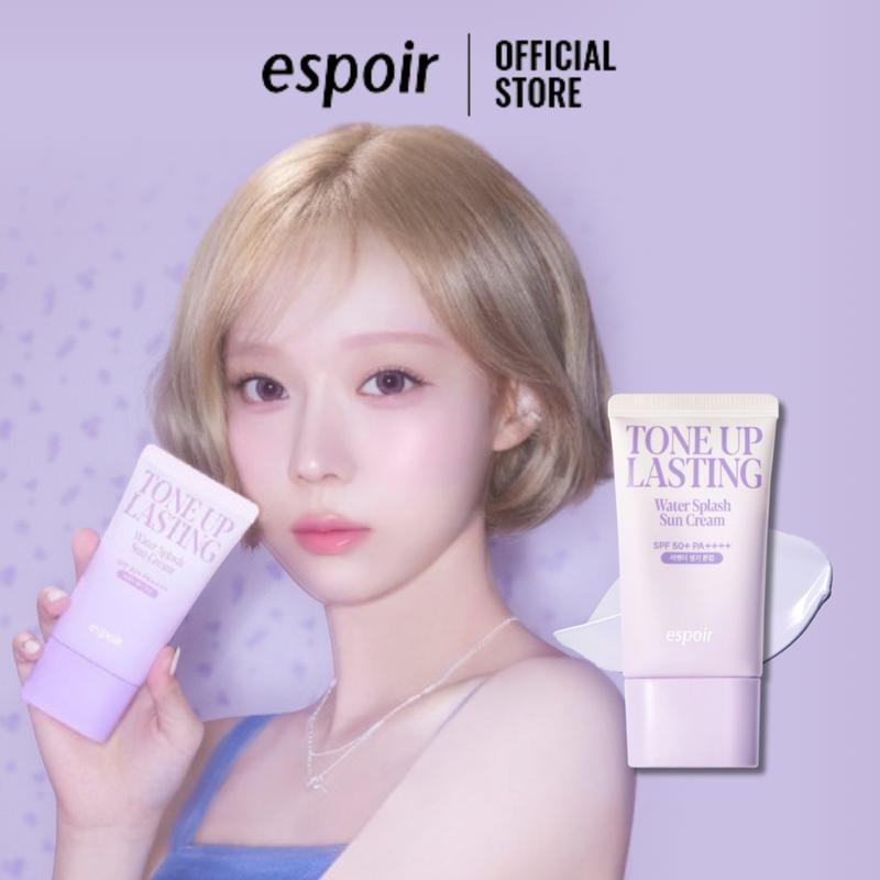  Kem Chống Nắng Nâng Tông Tím Espoir Water Splash Sun Cream Tone Up Lasting SPF 50+ PA++++ 50ml 